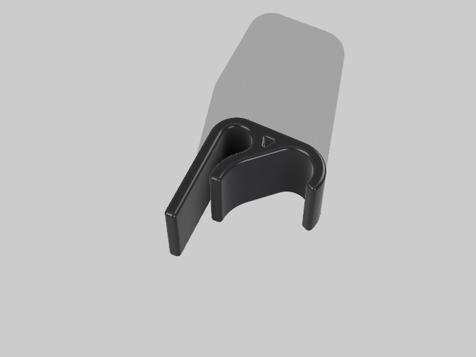 Clip on Hook for elastic bands on bike basket by Ponte | Download free ...