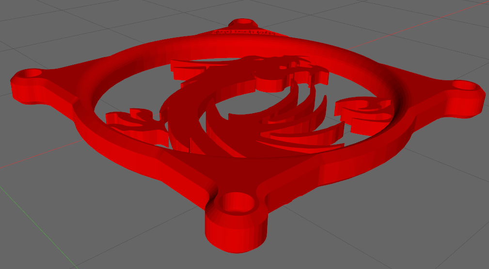 MSI 120mm fan grill by Neo3DPrint Download free STL model