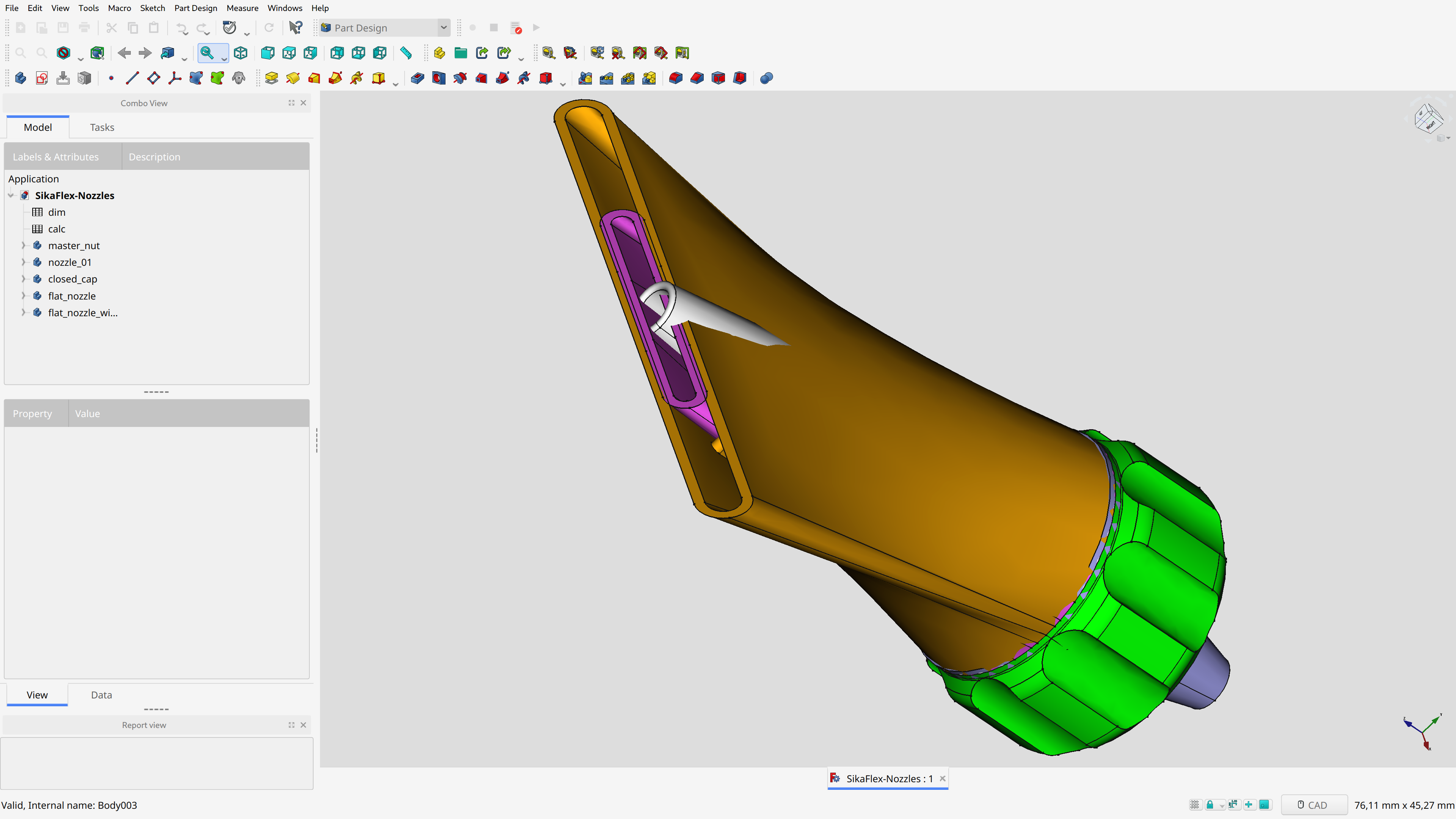 Customizable nozzles for SikaFlex / industrial glue / caulk (FreeCAD ...