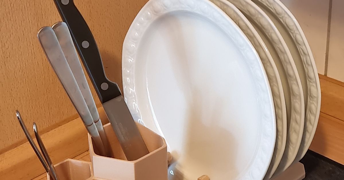 Universal Cutlery&Plates Drainer (upgraded) by Der P. Download free