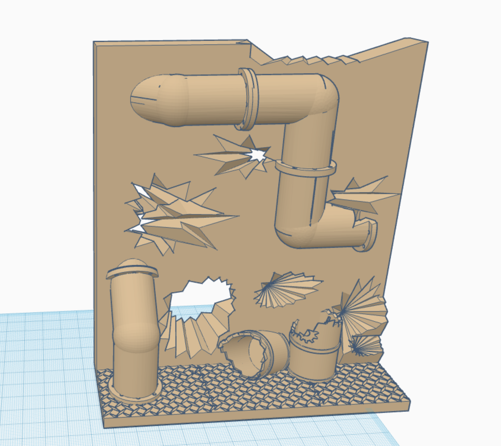 Wargame Walls Collapsed Pipes Section 17