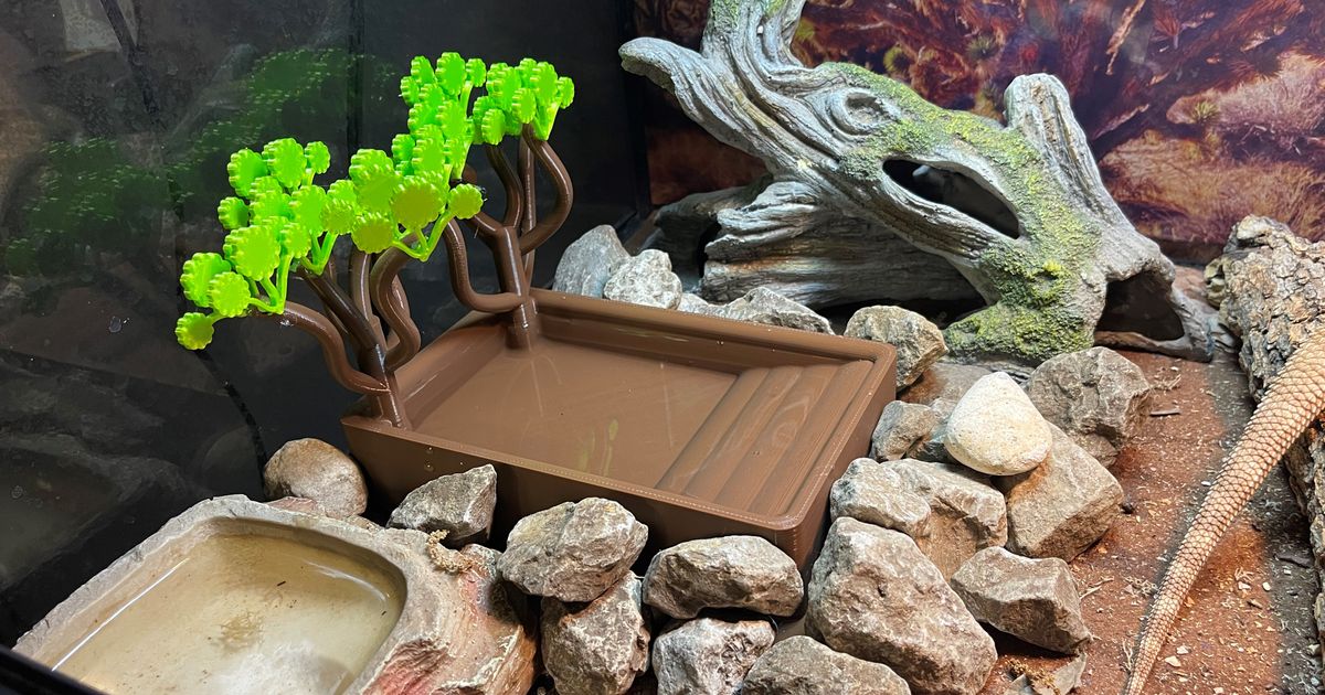 Reptile Pool with Shade Trees Built in by 3DxUnlimited Download free