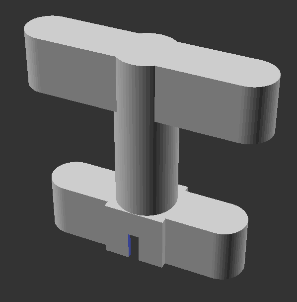 PVC Flush Cleanout Cap Tool Handle by techis Download free STL model