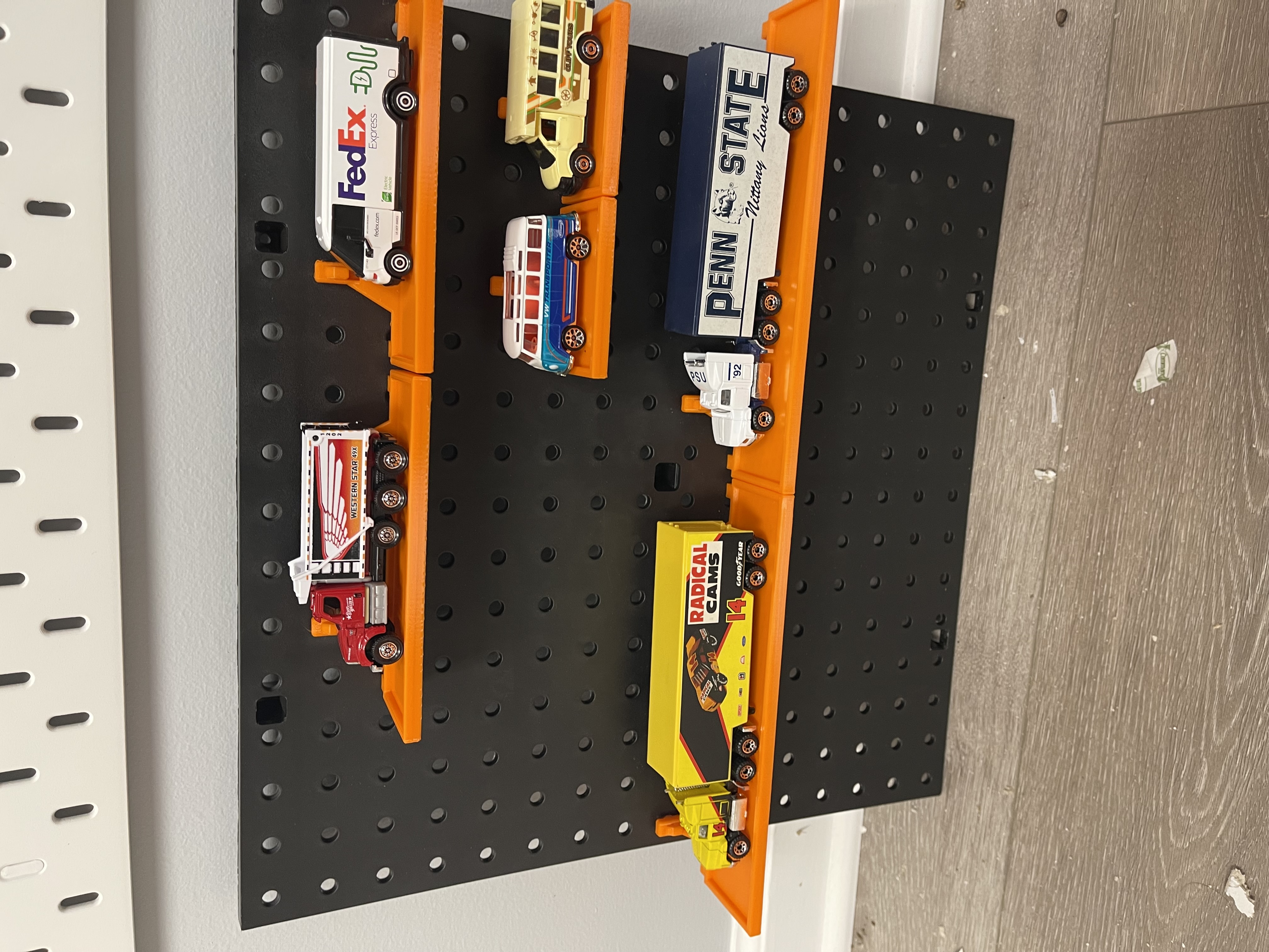 Hotwheels / Matchbox /Tomica Diecast Display Shelf For Standard Pegboard