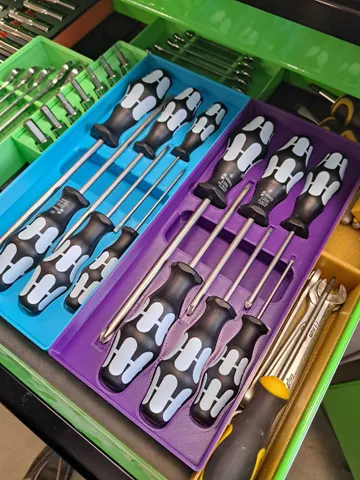 Gridfinity Wera Screwdriver Tray