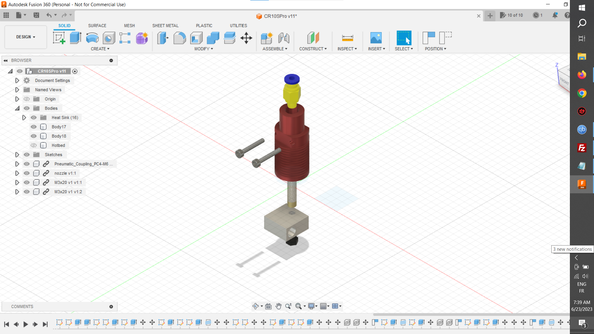 CR10s Pro Hotend assembly by yvautrin | Download free STL model ...