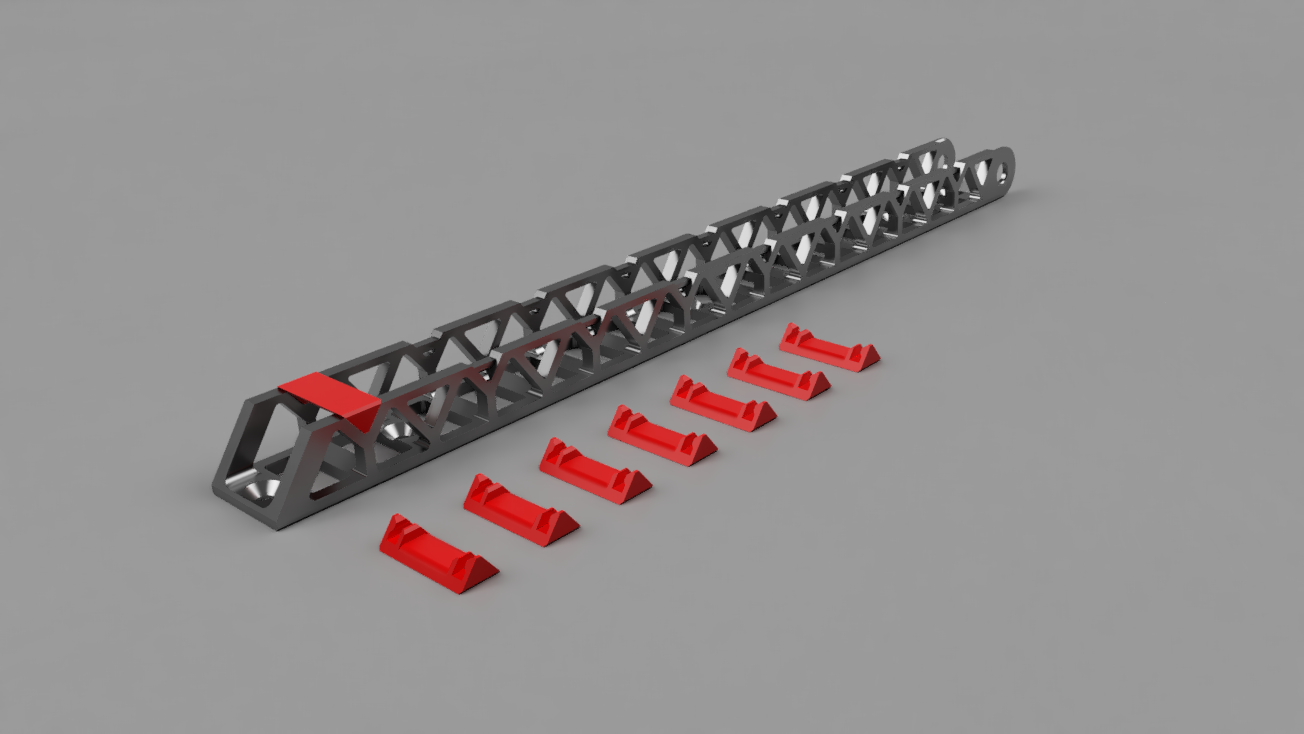 Cable chain - long solid profile