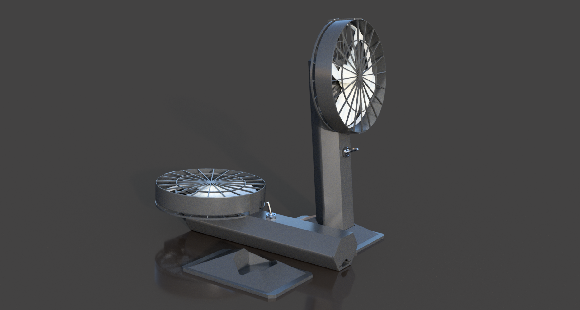 Mini Fan Battery Powered by Seabird HH Download free STL model