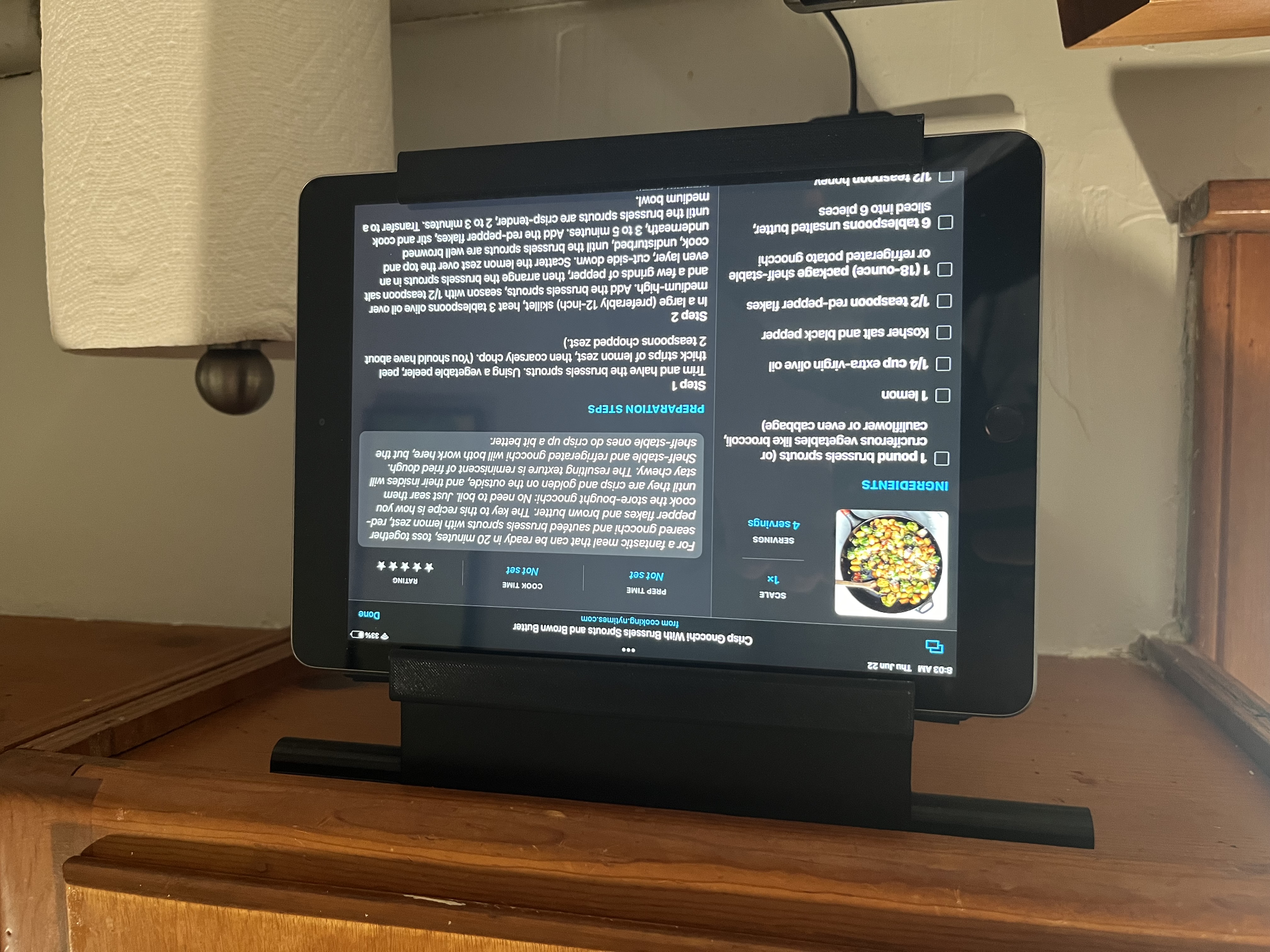 iPad Kitchen Cabinet Mount