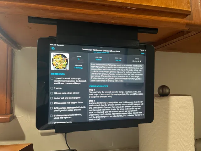 iPad Kitchen Cabinet Mount