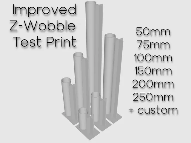 VFA + Z-Wobble Test Tower - Customizable + 50, 75, 100, 150, 200, 250mm Presets