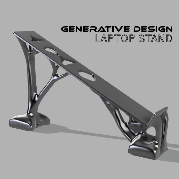 Laptop MacBook Stand Generative Organic Design