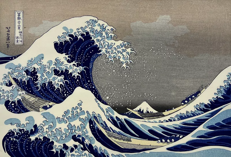 The Great Wave of Kanagawa Multi-coloured by BusyBee3D | Download free ...