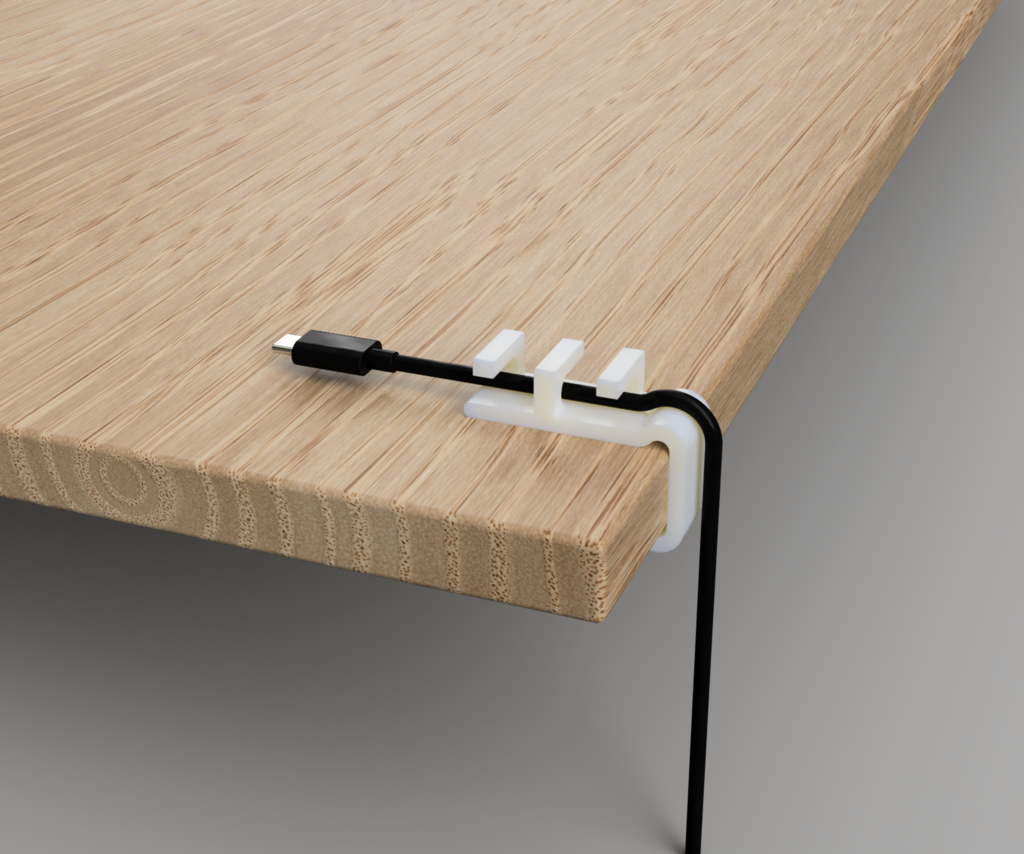 cable Clip for Ikea Trotten sit/stand desk by SPEKERDUDE Download