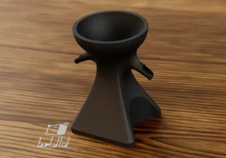 Delonghi Coffemachine adapter for two cups by JAM3D-PrintStudio