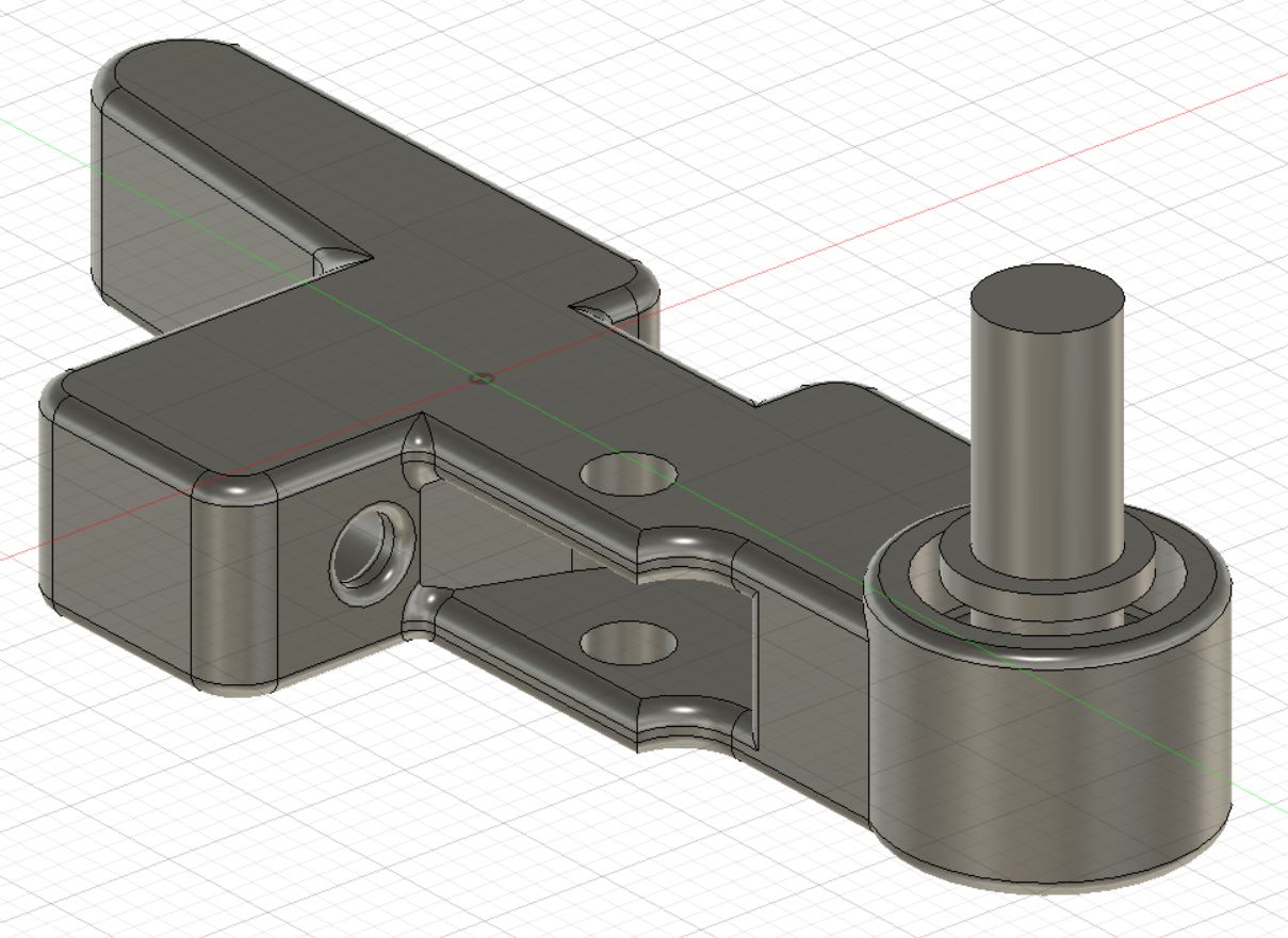 Artillery Sidewinder X2 Improved Tri-Bearing Idler Arm by bobasaurus ...