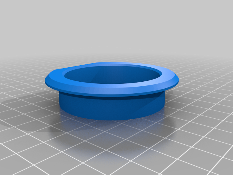 Flat back desk grommet