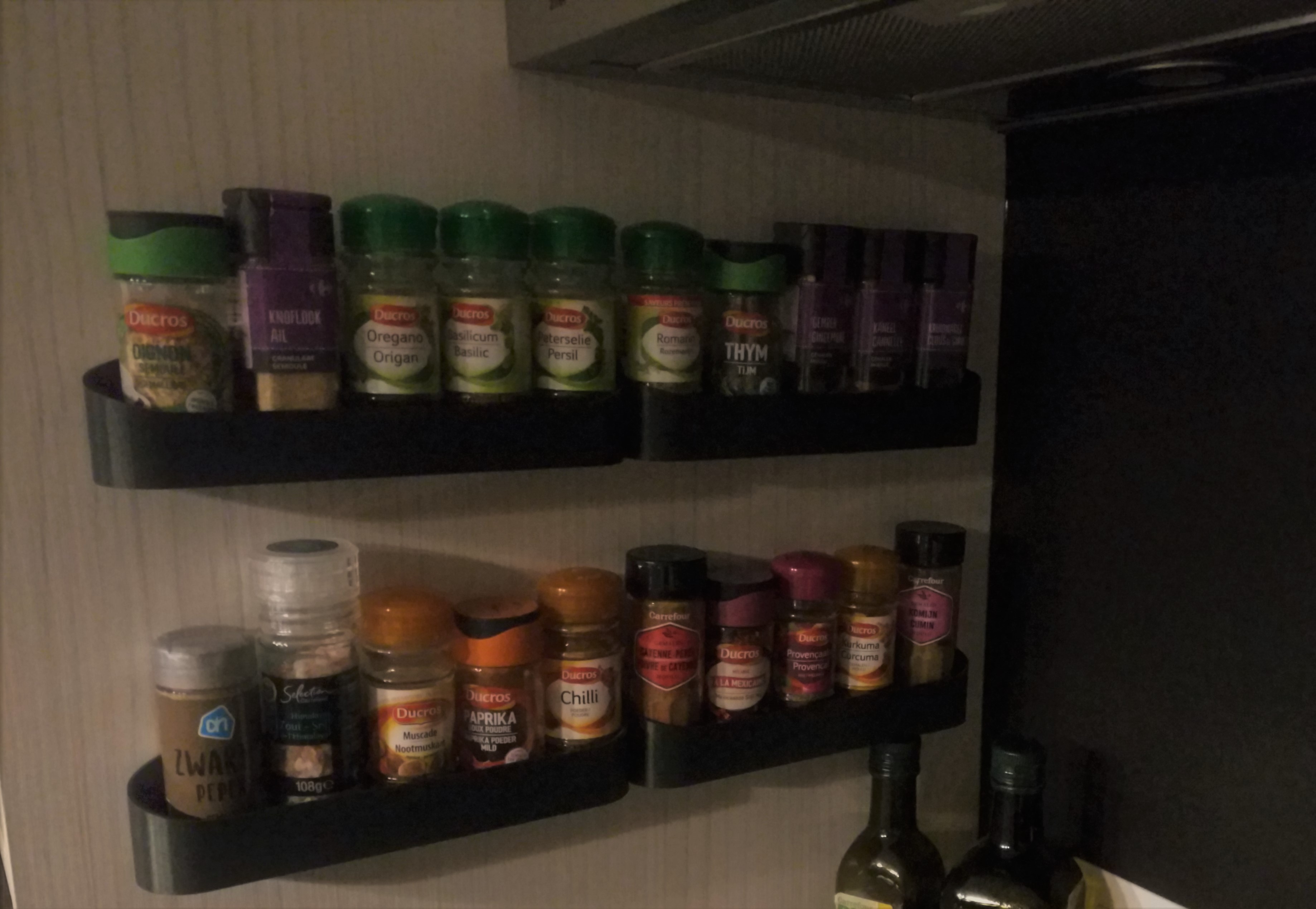 Spice Rack Kitchen Wall