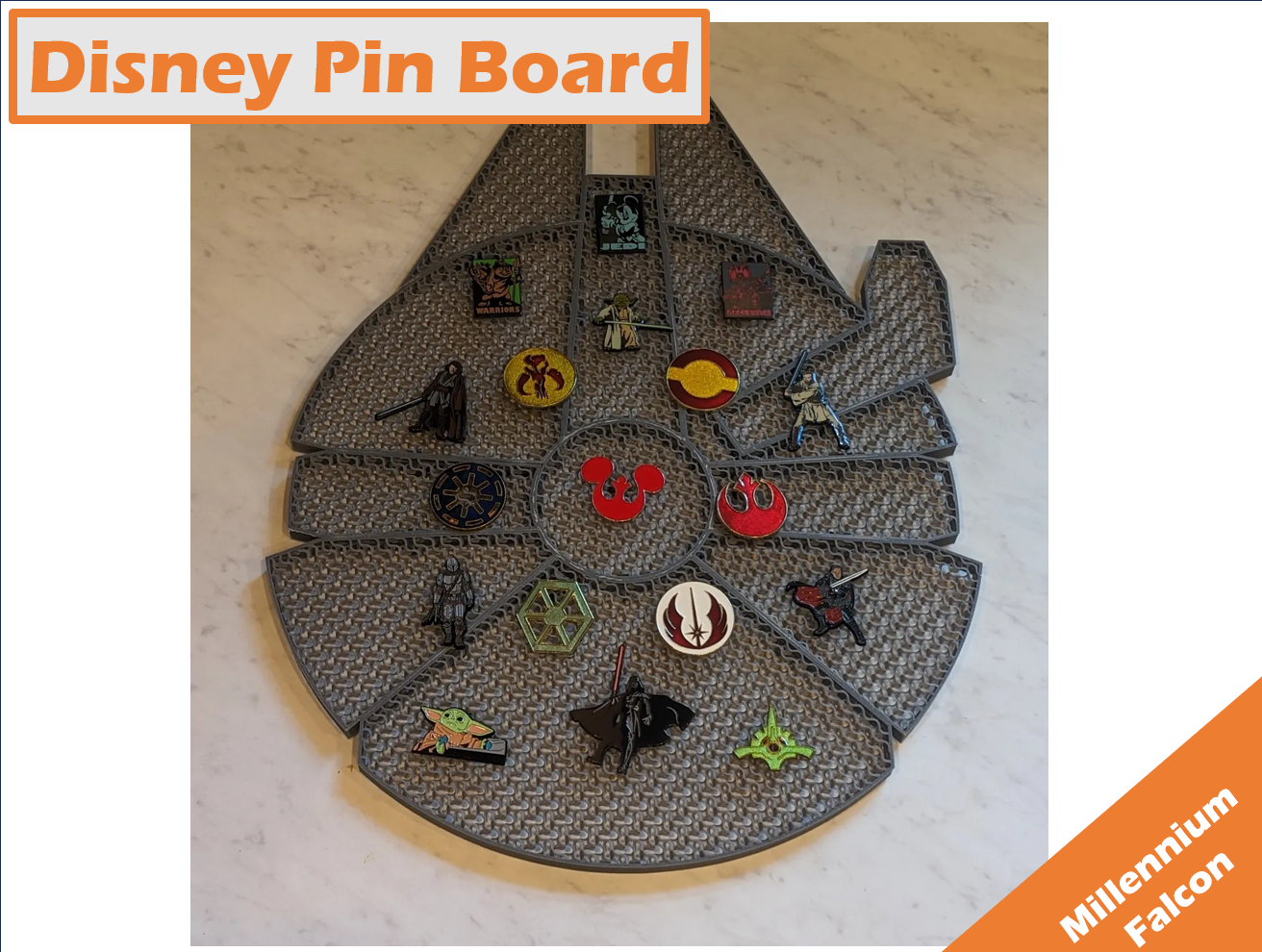 Disney Pin Board (Millennium Falcon)