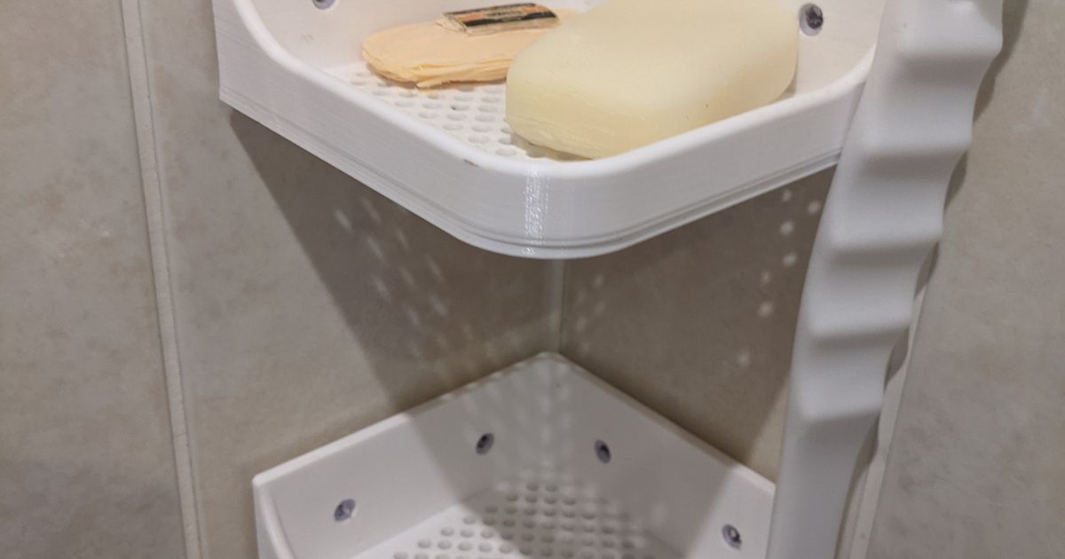 Shower Corner Soap Dish by Andrew Beresford Download free STL model