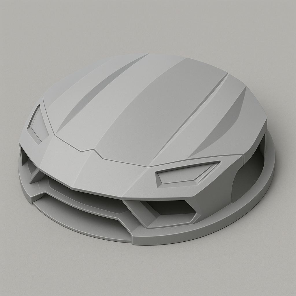 Lamborghini-Inspired Decorative Top Cover for Roomba-Style Robot Vacuum