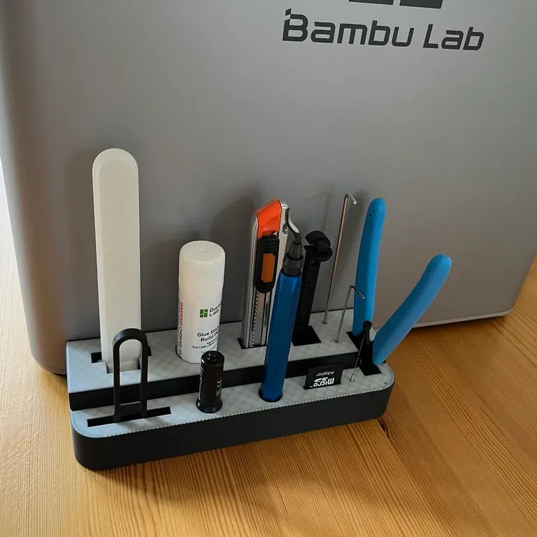 Bambu Lab X1C Small Parts Storage Box w/Hotend Assembly Holders by
