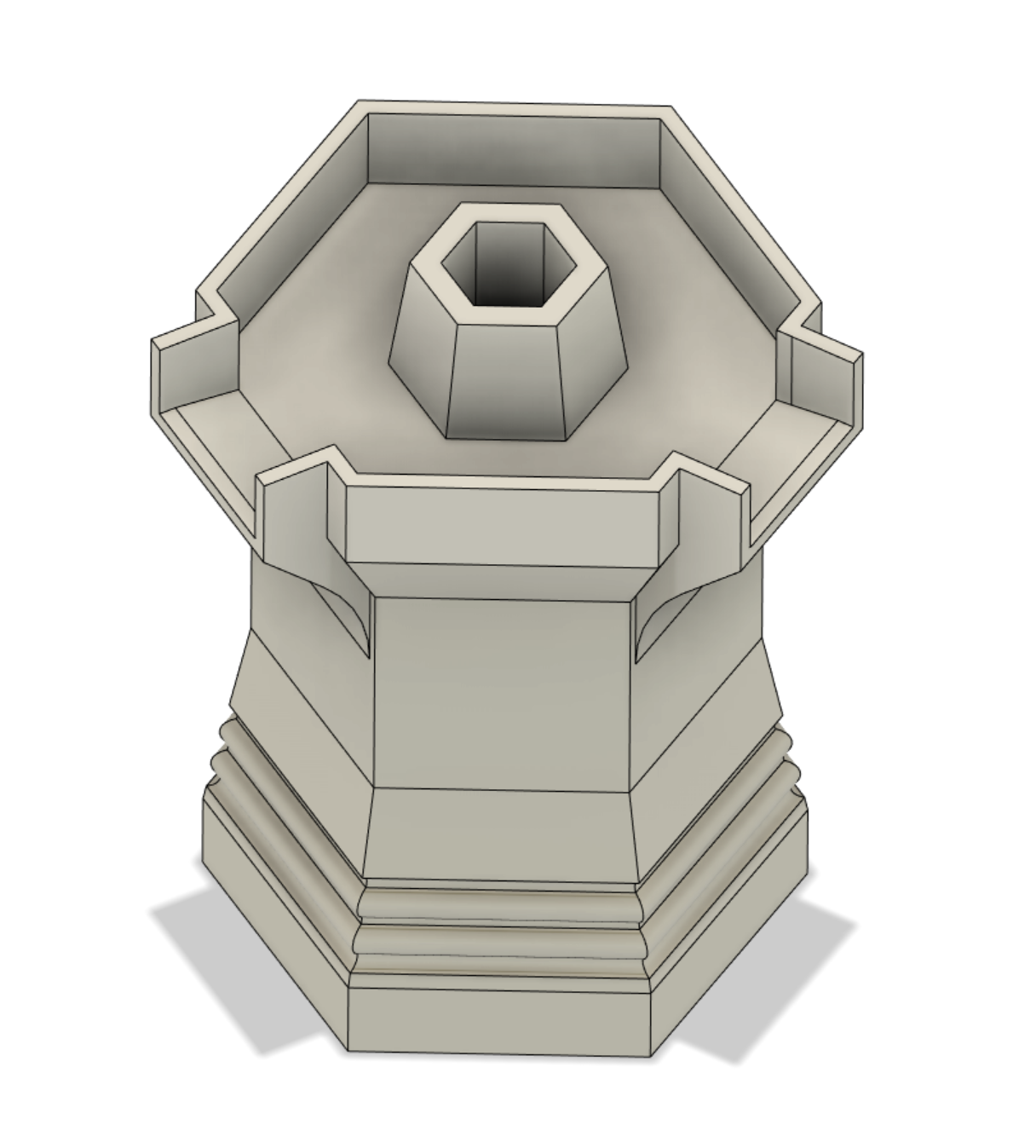 Plateau Fountain 120° two openings