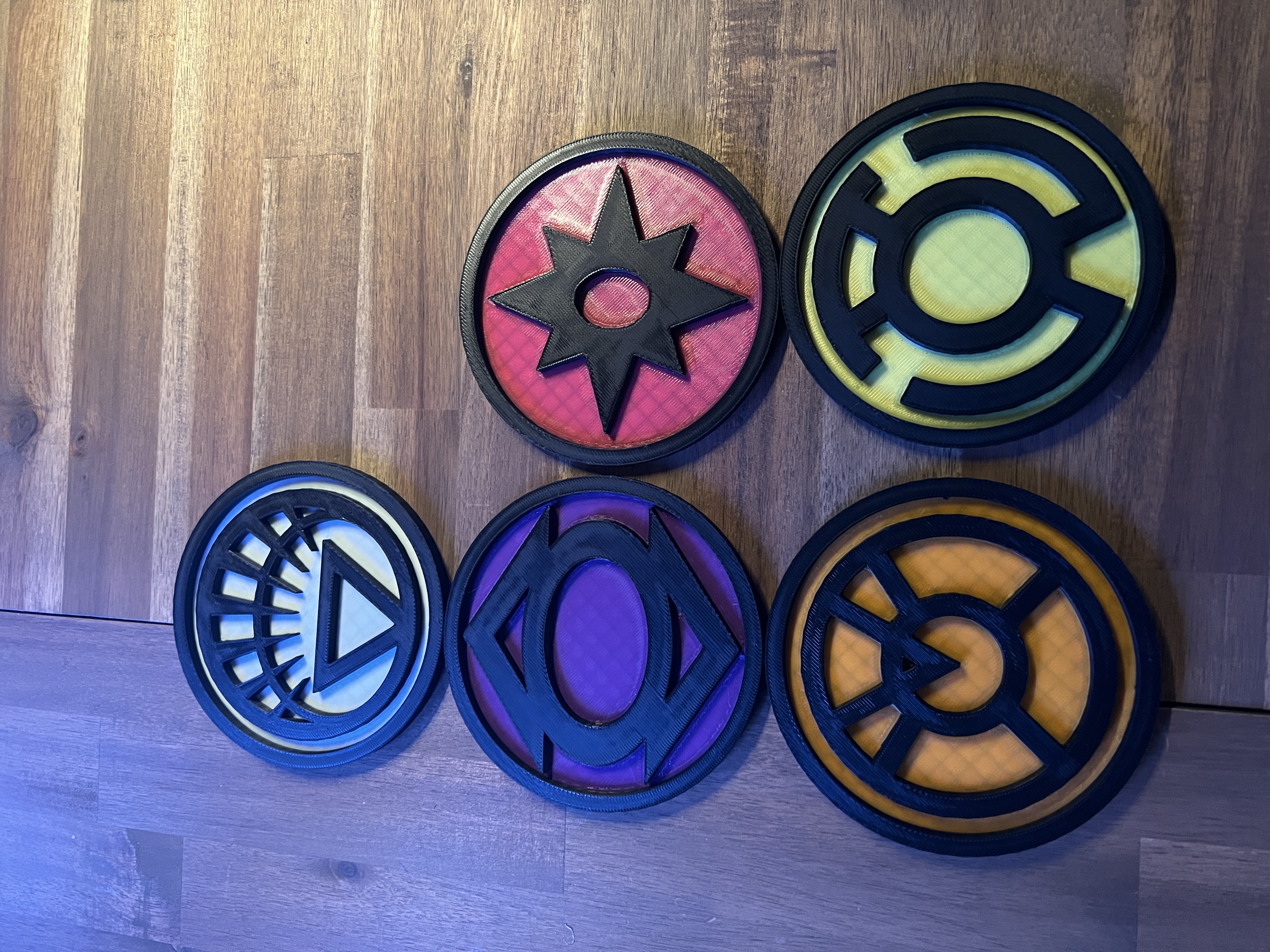 Green Lantern Coasters (other colors)