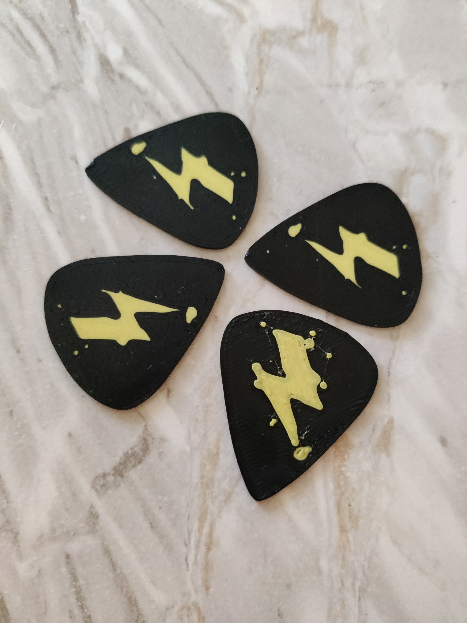 The Warning guitar pick by stenc55 Download free STL model