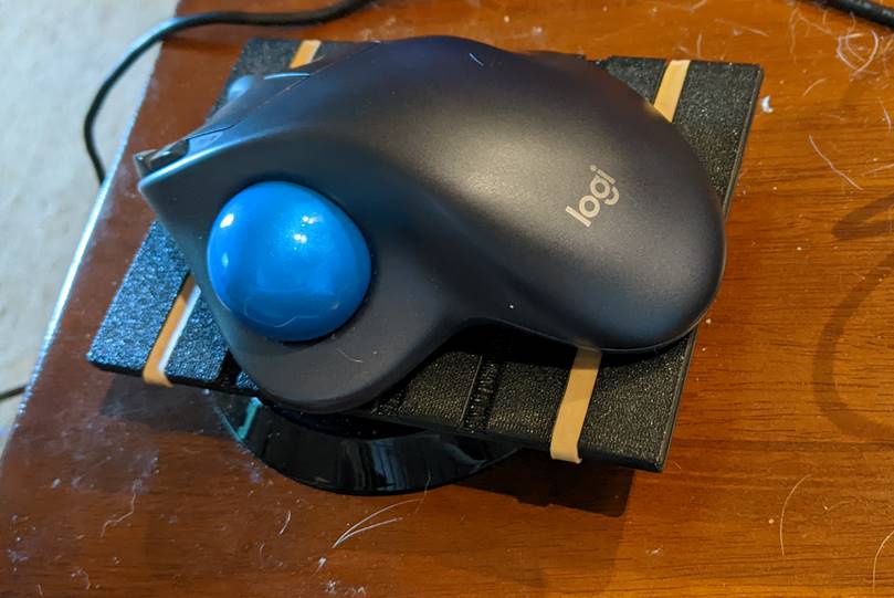 Cup Holder to Ball Mouse Pad Adapter