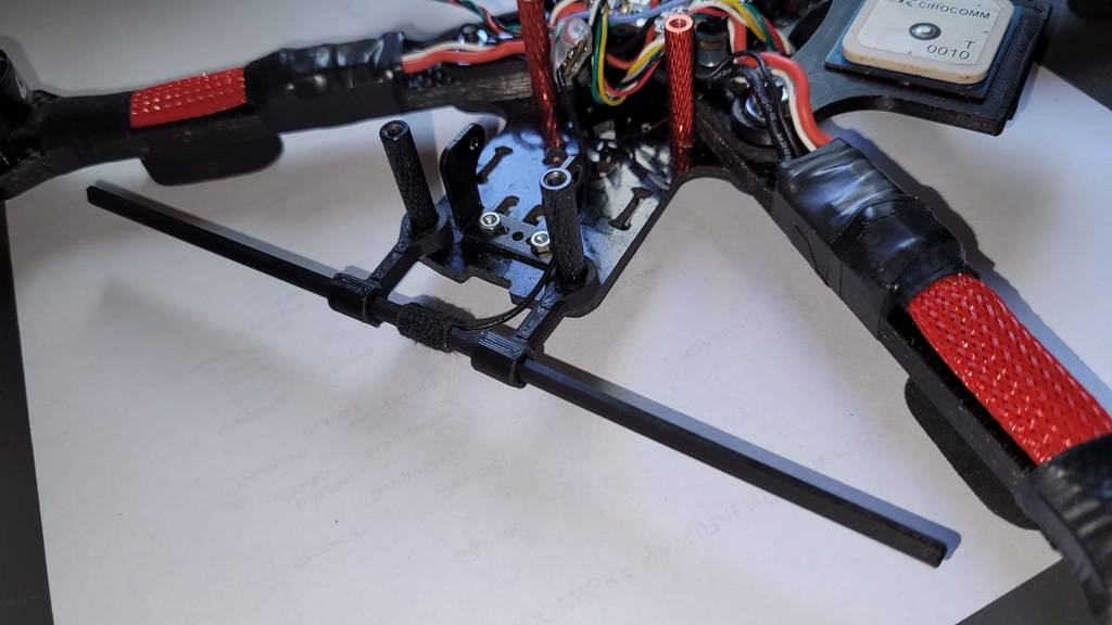 ExpressLRS long 868Mhz / 915MHz dipole antenna cover and mounts