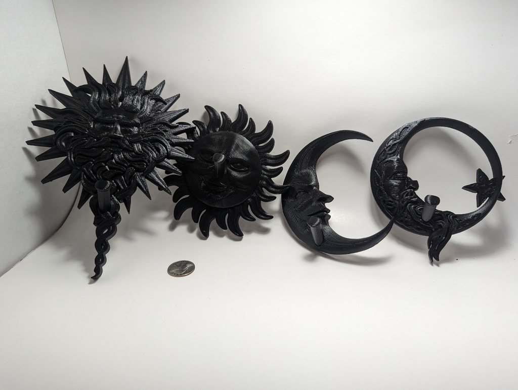 Sun and Moon Wall Hangers