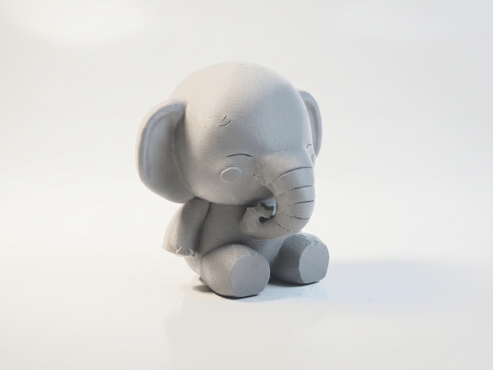 Plush Elephant Chibi Figurine Cute 3D Printable