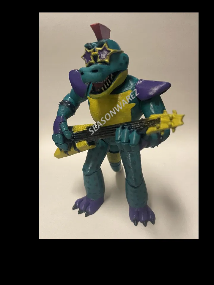 Monty様 Montgomery Gator (Monty) - FNAF Security Breach Figurine by