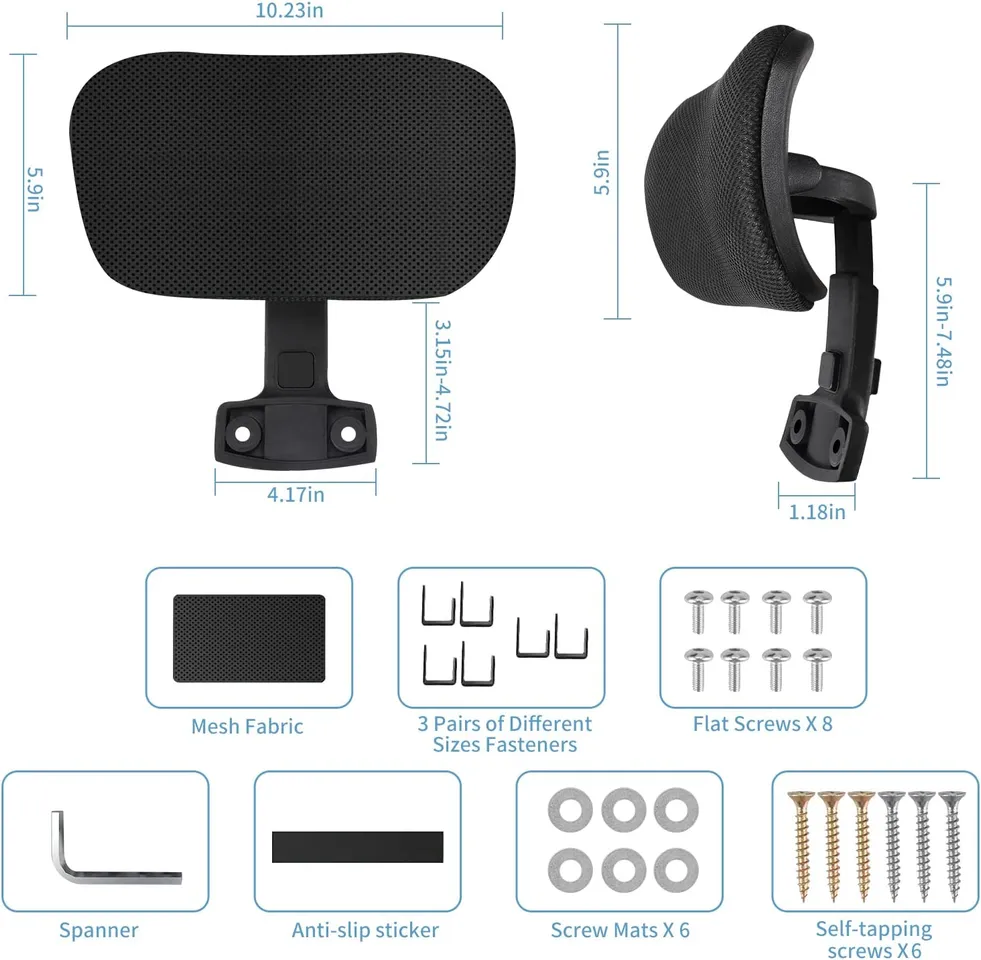 Office Chair Headrest Adapter by Bert, Download free STL model