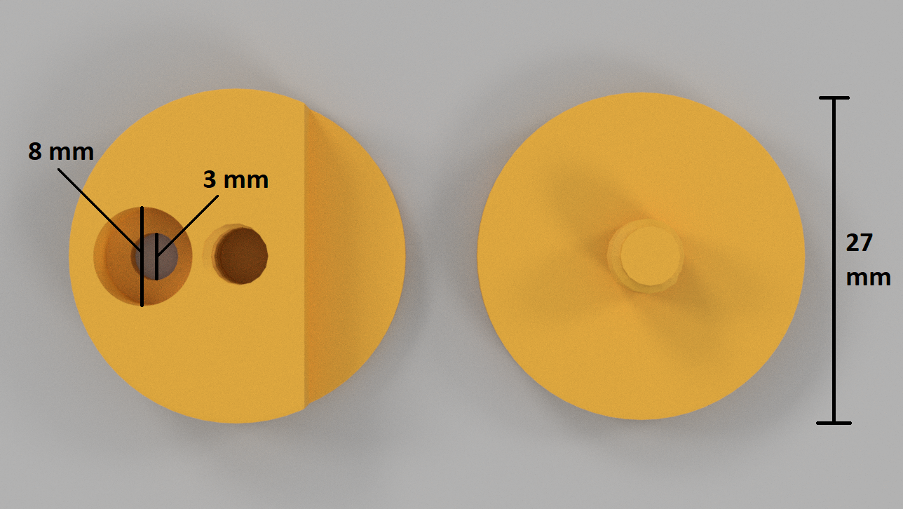 Mirror fixing clip by Łukasz Dubczyk Download free STL model