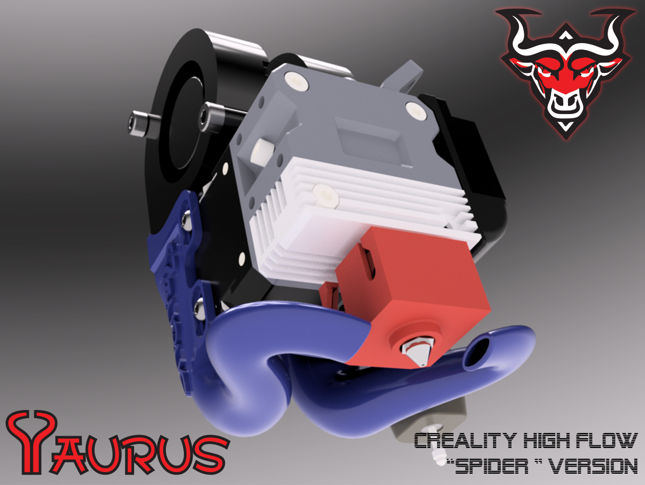 Taurus V5 Cooling Duct for Creality Sprite Extruder, Dual 5015 Fans ...