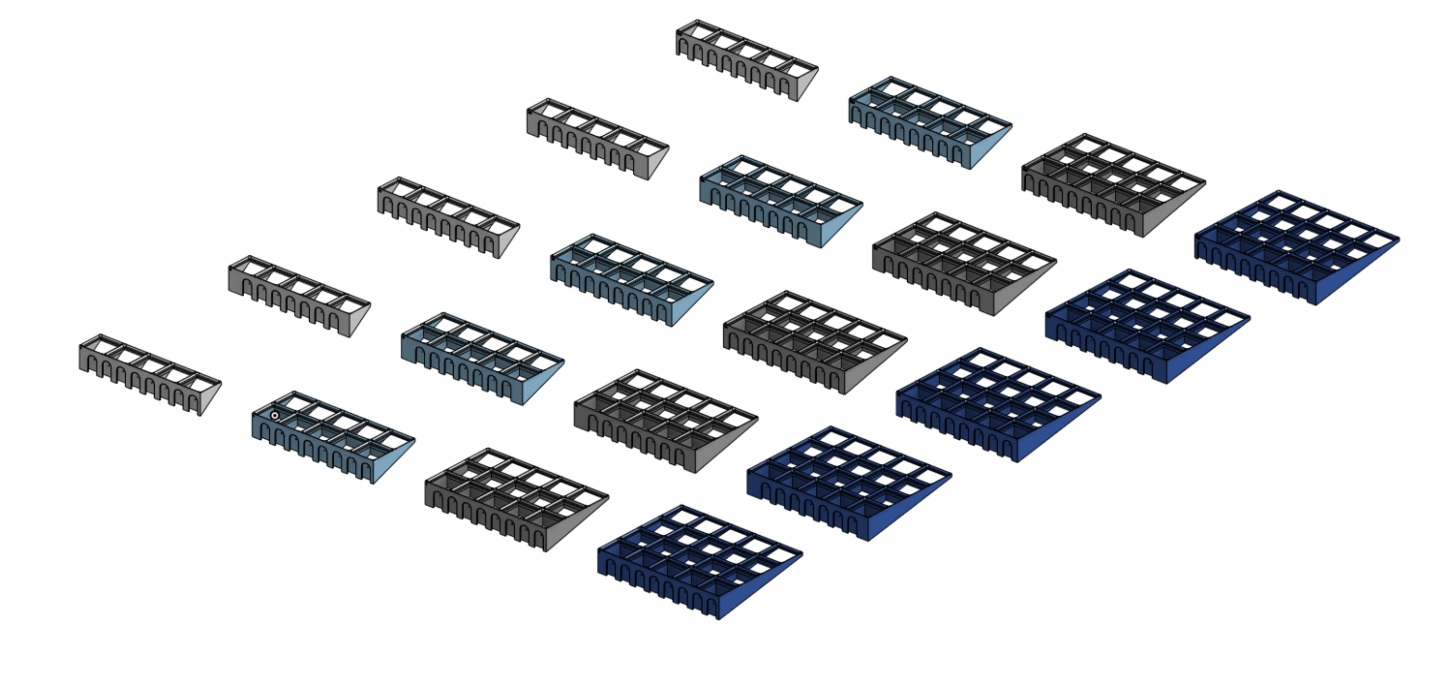 Infinite Lenght Gridfinity Shelf for Multiboard