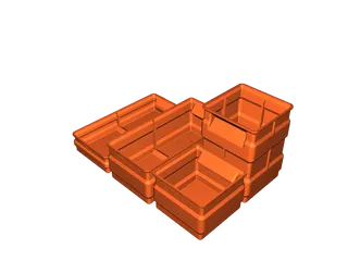 Stackable Storage Boxes Optimized for 3D Print by Metikumi | Download ...