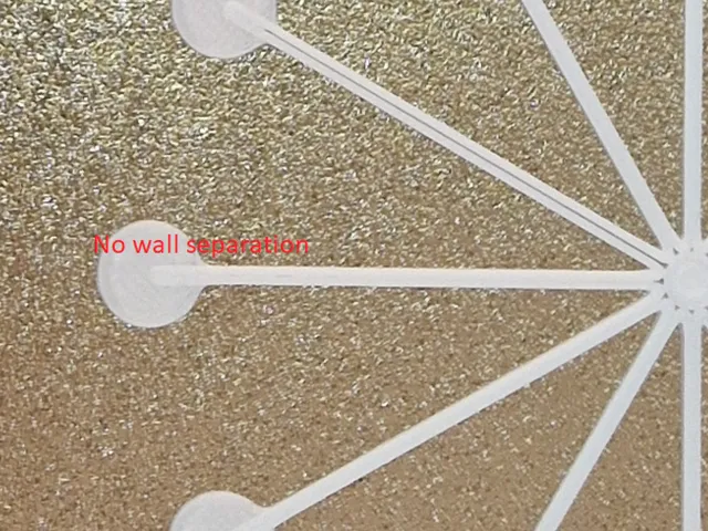 Delta printer wall separation test model - small version