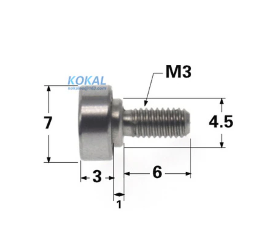 Threaded bearing handle for Umikot 3D model thumbnail