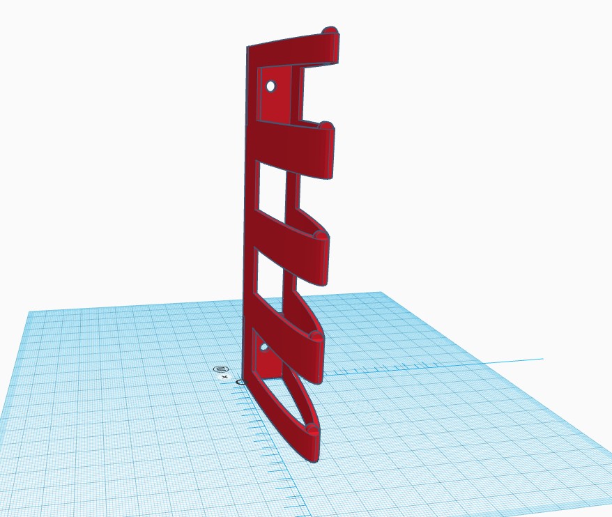 Fast printing wall mounted glass holder for 5 glasses by olsenge