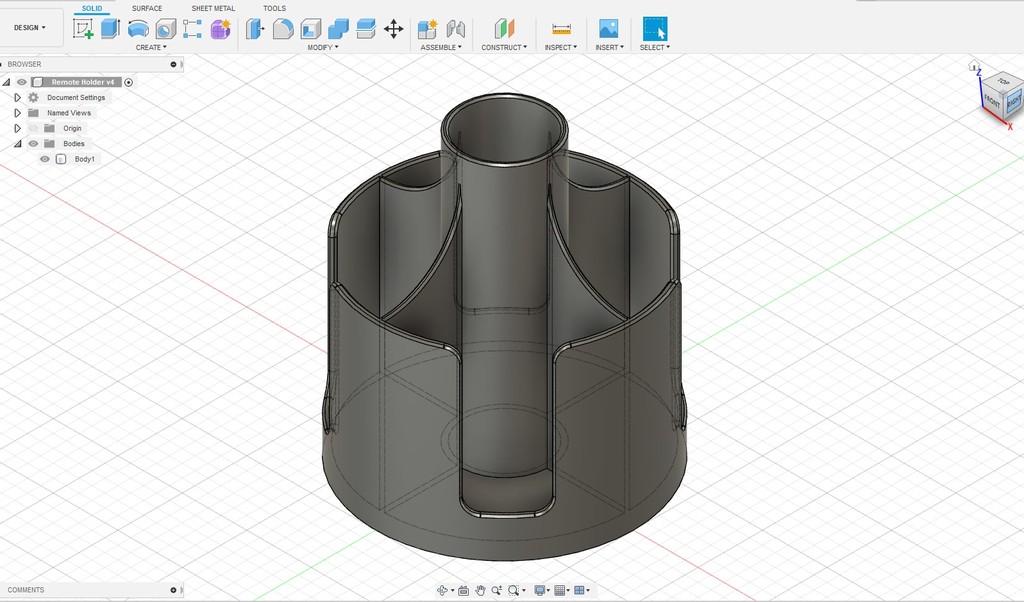 Remote Control Caddy and Pen Holder v4 by Andrew Armstrong Download