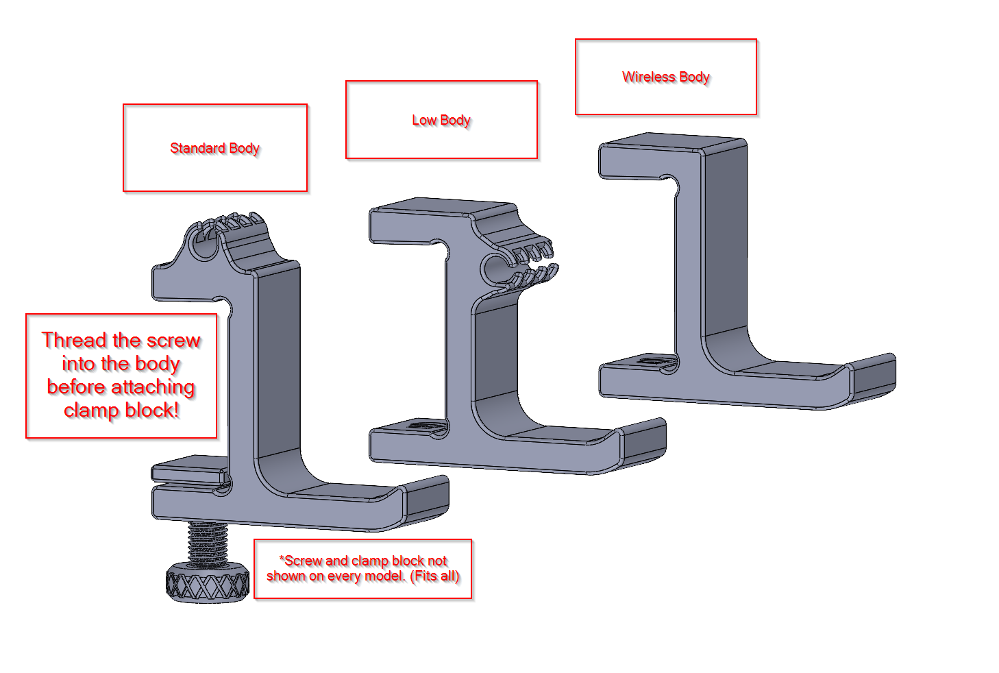 Headphone holder with Cable guide V2