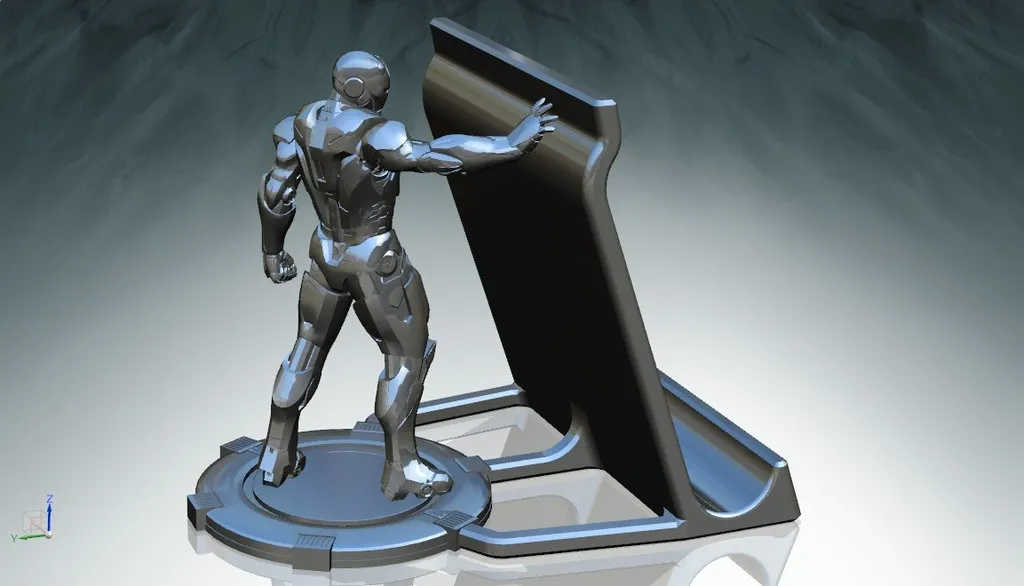 Iron Man Phone stand by Vin Dinh Download free STL model