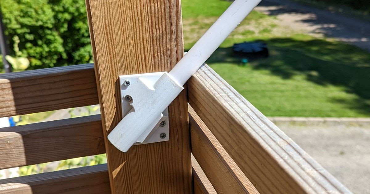 20mm Sideways flagholder by Idus Download free STL model