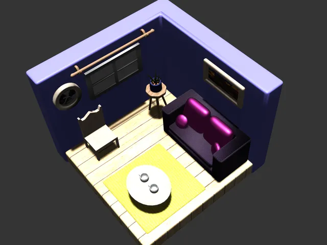 3D Living Room