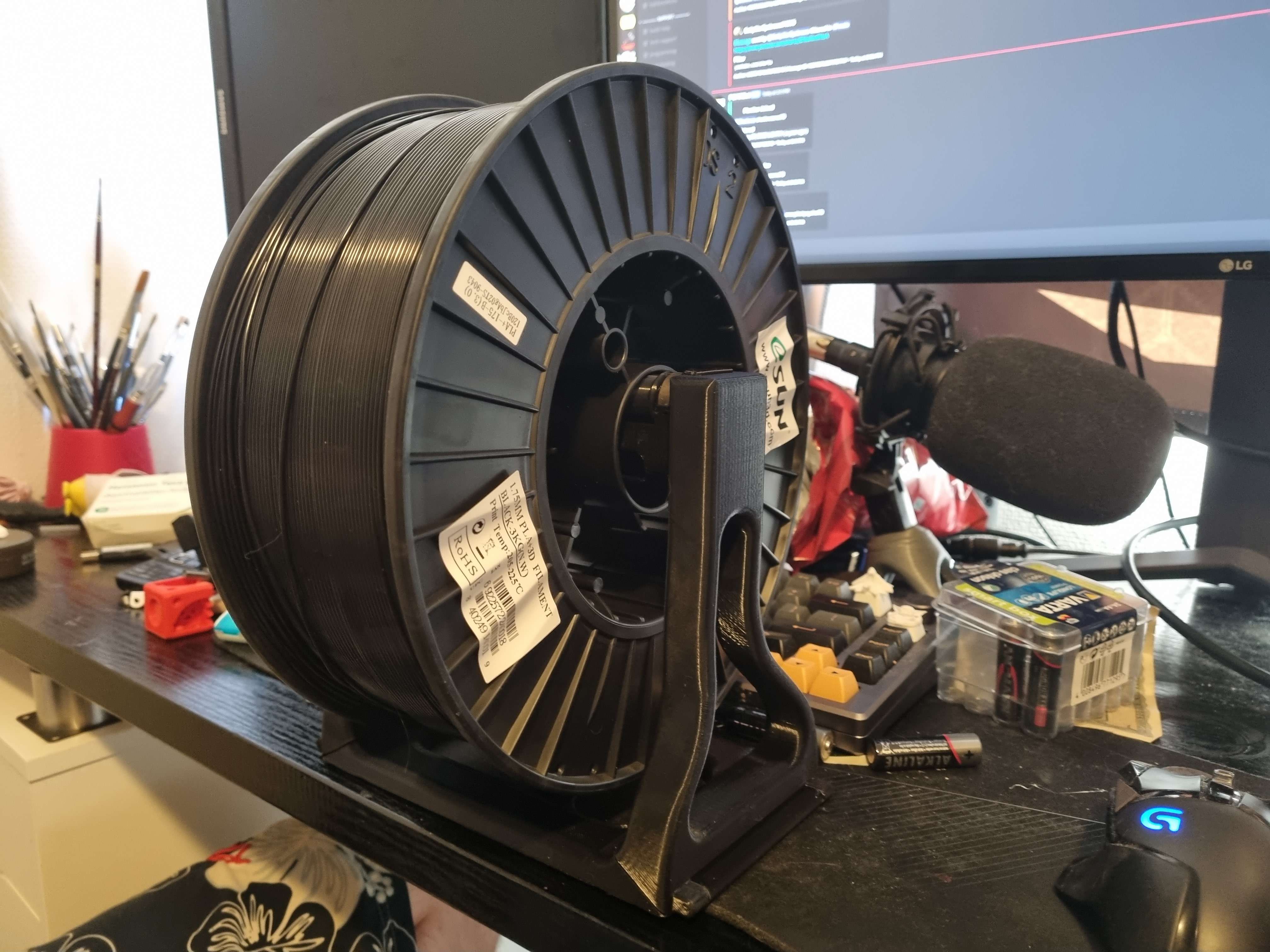 3kg spool holder with double dovetail pillars