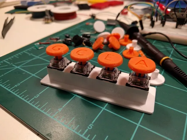 Typewriter Key for Cherry MX Switch (parametric)