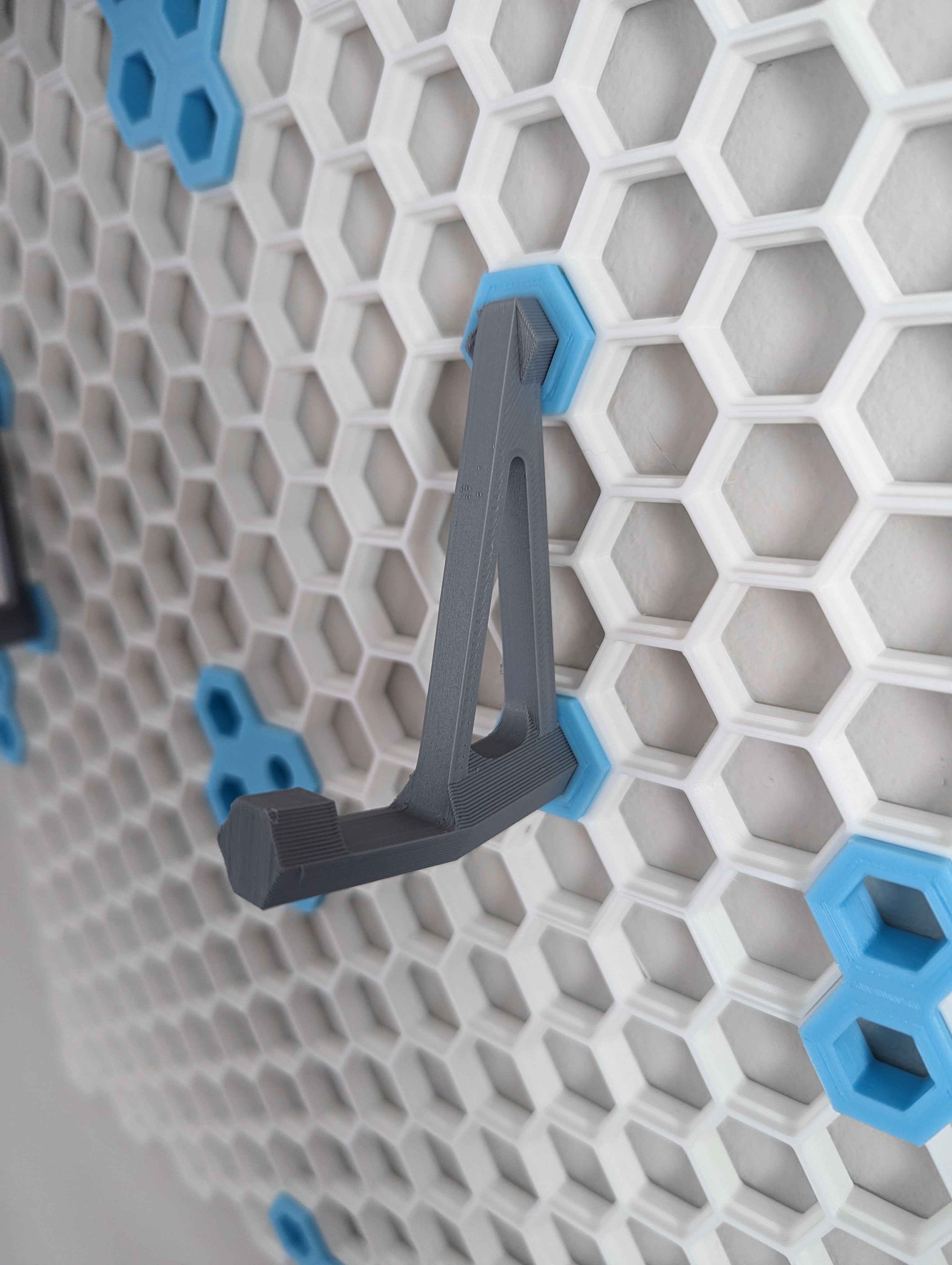Honeycomb Wall Keyboard Holder by fryeguy | Download free STL model ...